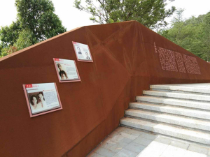 宁县耐候钢挡土墙